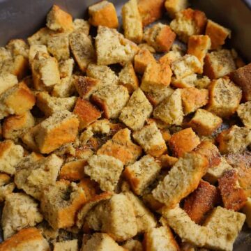 Keto Bread Stuffing Croutons