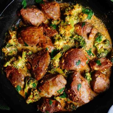 keto pork and broccoli with a kick