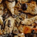 Creamy one-pan Garlic Butter Chicken with Mushrooms