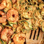 shrimp and zoodles