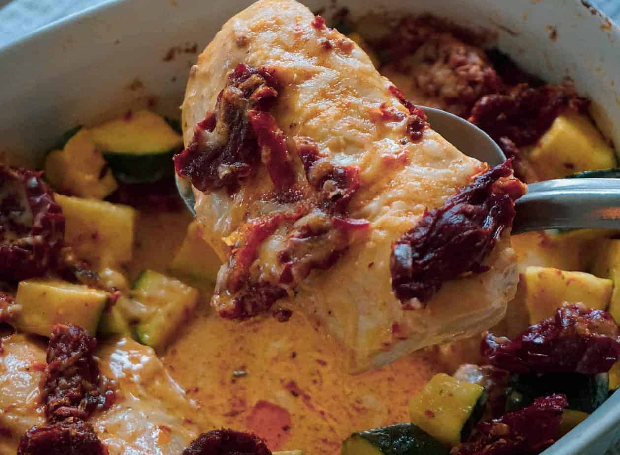 Creamy Tuscan Chicken with Zucchini