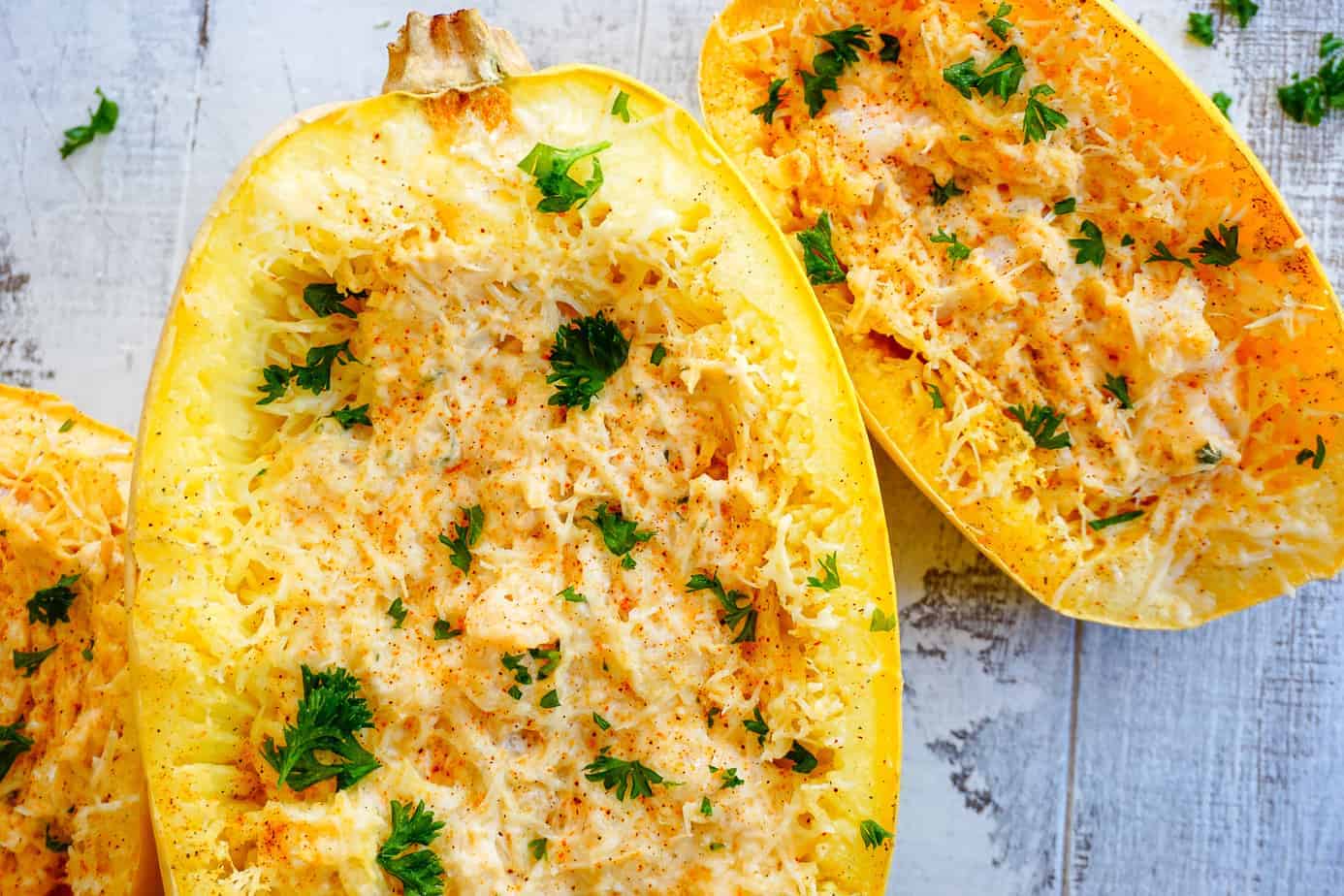 cajun shrimp spaghetti squash