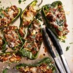 beef stuffed poblano peppers