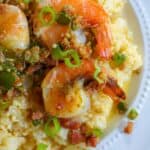 keto shrimp and "grits"