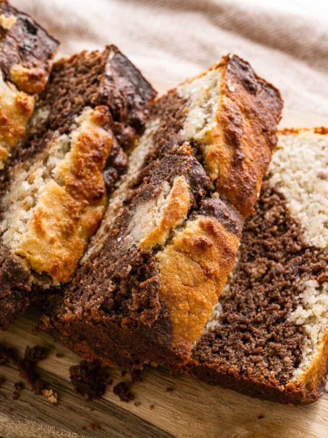 How to Make Keto Banana Nut Bread (Marbled) — Low Carb Quick