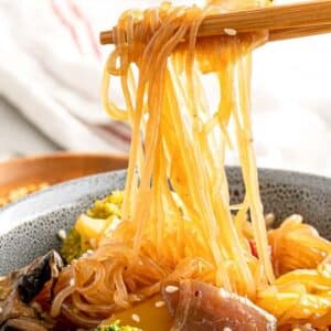 low carb stir fry noodles with veggies